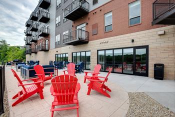 Outdoor lounge area