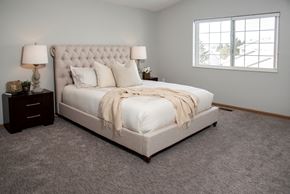 Minnetonka townhouse for rent - Master bedroom with vaulted ceiling