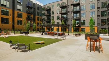 Large outdoor courtyard