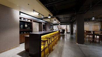 Private labelle lounge with shuffleboard and billiards