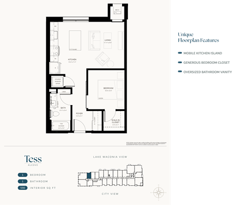 Floor plan for studio, 1 bath, 566 sqft