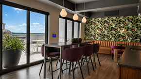 Bloomington apartment for rent - A dining area with a table and chairs.