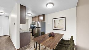 Burnsville apartment for rent - Kitchen area with Dining at Burnsville Parkway Apartments, Burnsville, 55337