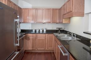 Edina apartment for rent - kitchen with stainless steel appliances, granite countertops