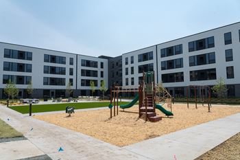 Courtyard with playground