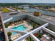 Saint Paul apartment for rent - Aerial View Of Pool Deck at Custom House, Minnesota