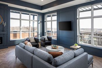 Living area with tv