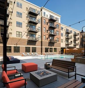 St Louis Park apartment for rent - Communal Firepit at The Shoreham, St. Louis Park