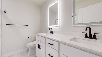 A bathroom with a sink and a toilet