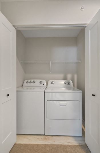 Stacked washer dryer