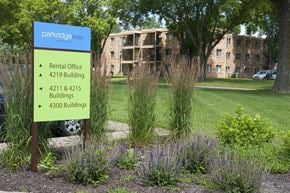 New Hope apartment for rent - Sign for apartment building at Parkridge Way Apartments, New Hope, MN, 55428