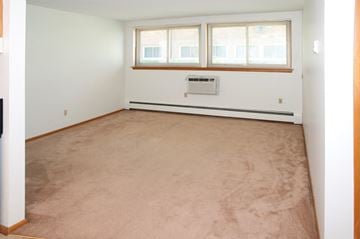 St Anthony apartment for rent - the living room is clean and ready for us to move in