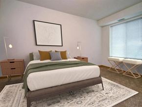 St. Paul apartment for rent - Carpeted Bedroom at Joseph's Pointe at Upper Landing Apartments, St. Paul