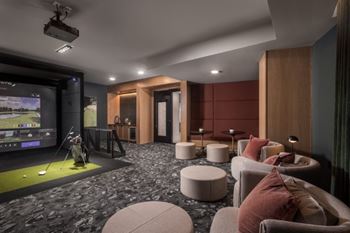 Full swing golf simulator & theater