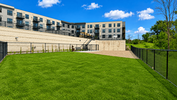 Victoria apartment for rent - A grassy area in front of apartment buildings.