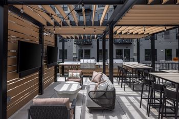 Outdoor grills with tvs and seating