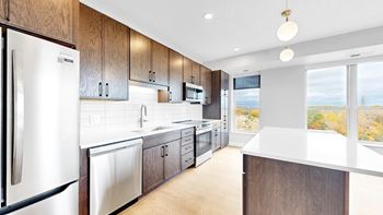 Efficient kitchen appliances (refrigerator, dishwasher, microwave, stove/oven)