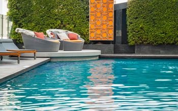 Glimmering pool