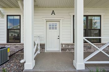 Private patios in select townhomes