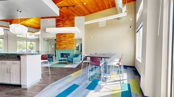 Community room with kitchen