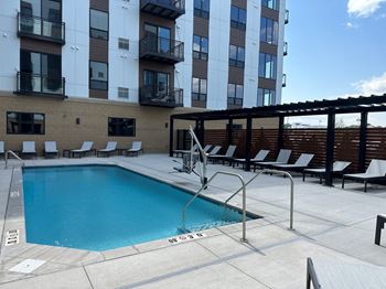 Pool with lounge chairs