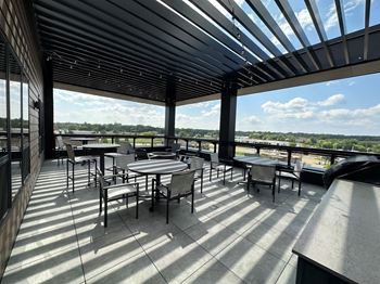 Rooftop patio area