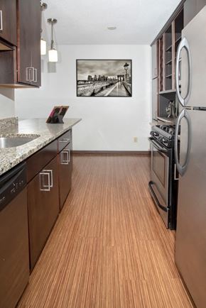 Minneapolis apartment for rent - Modern Kitchen at The Fremont Apartments, Minnesota, 55408