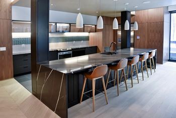 Dine-in kitchen in community room