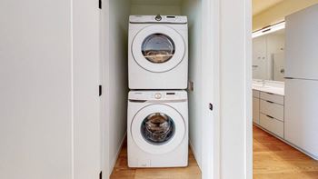 Washer and dryer in unit