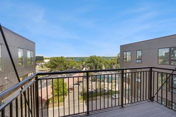 Spacious balcony