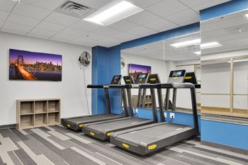 Modern fitness center