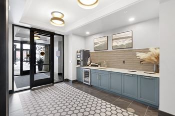 Lobby coffee station