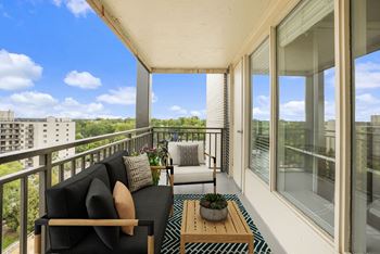 Large private patios & balconies