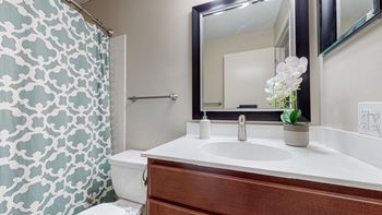 Spacious bathrooms
