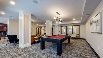 Clubhouse with billiards table