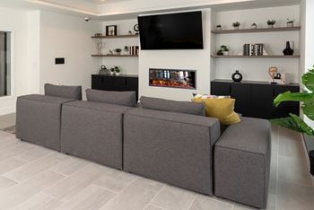 Lounge area with tv