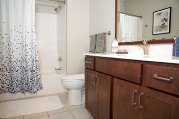 Spacious bathrooms