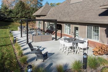 Outdoor patio view