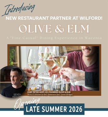Olive & elm restaurant on the first floor - opening summer 2026!