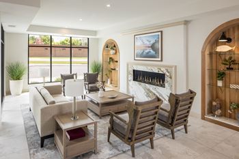 Comfortable spaces for working or networking