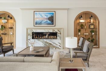 Comfortable spaces for working or networking
