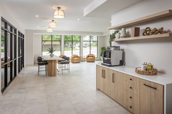 Complimentary coffee bar