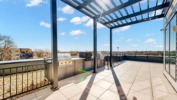 Sky deck with grilling/dining and fire pit