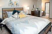 Eagan apartment for rent - Master bedroom with walk-in closet and sink, Aspenwoods Apartments, Eagan, MN