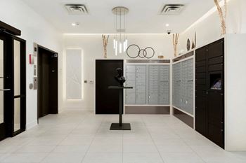 Luxer one automated package receipt system.