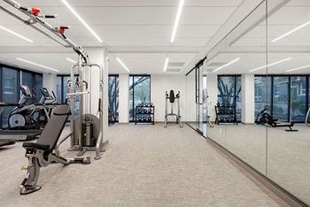 Modern fitness center