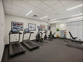 St. Paul apartment for rent - A Gym with Treadmills at Nova SP Apartments, St. Paul, Minnesota
