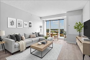 Rosemount apartment for rent - Living Room With Kitchen at Croft at Rosecott, Rosemount, 55068