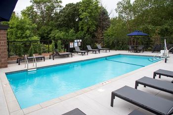 Upii outdoor pool with sundeck