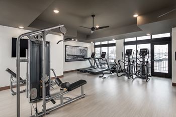 Modern fitness center